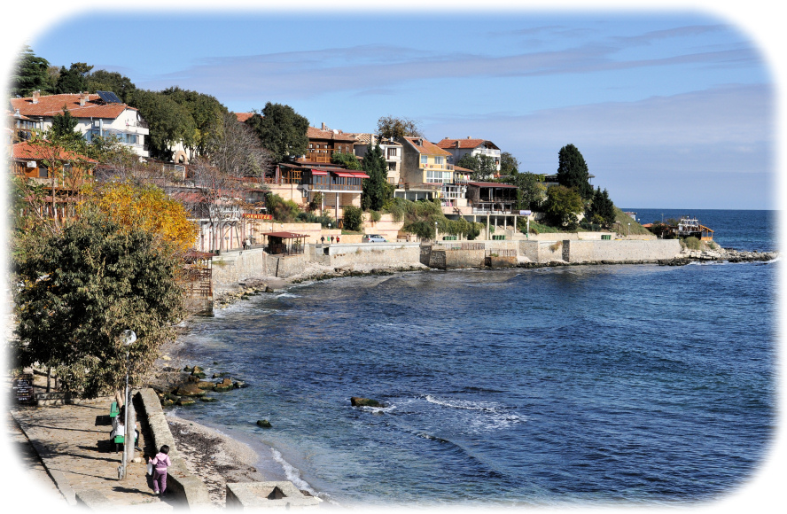Restaurants on Nessebar sea front